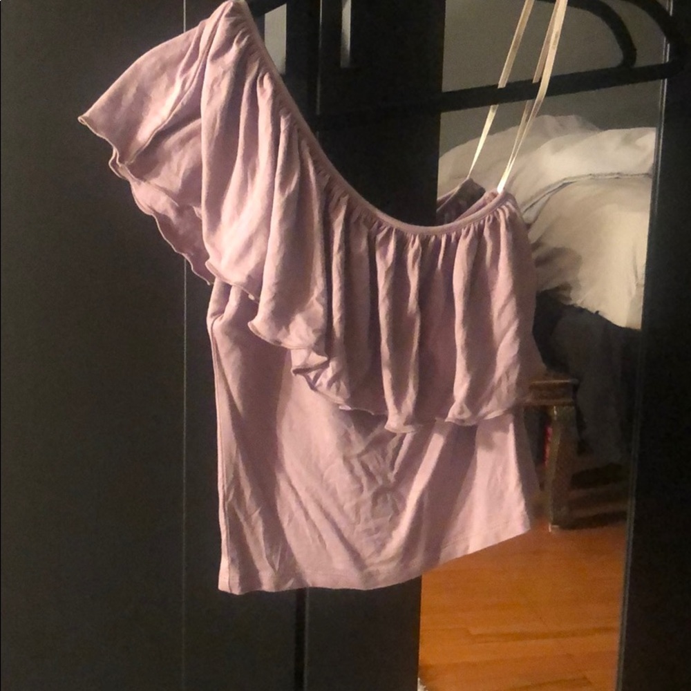 Small Purple one shoulder blouse (never worn)